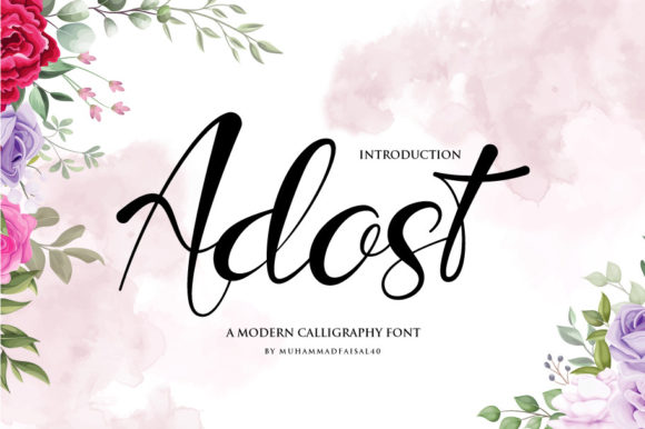 Adost: The Elegant Script Handwritten Fonts for Polished Branding