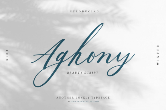 Aghony Script Font for Editorial Design and Creative Projects