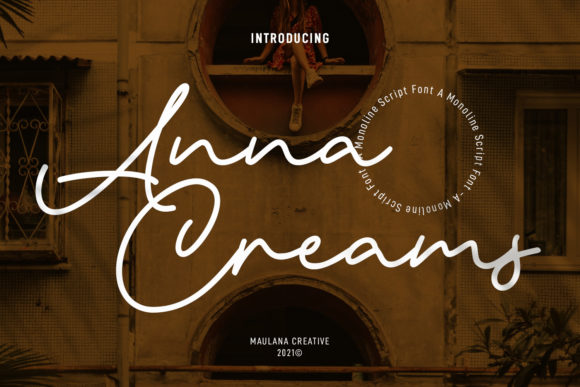 Anna Creams Font for Elegant Branding Projects