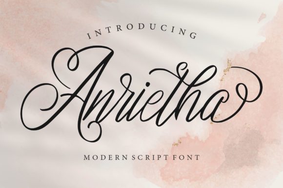 Anrietha: The Refined Script Typeface for Elegant Branding