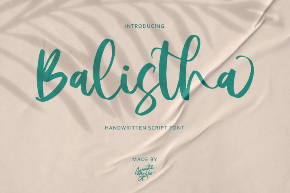 Balistha Font: A Whimsical Script for Luxurious Design Campaigns