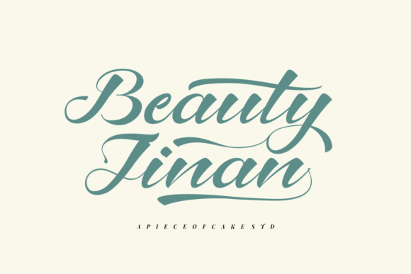 Beauty Jinan Font for Editorial Design and Creative Publishing
