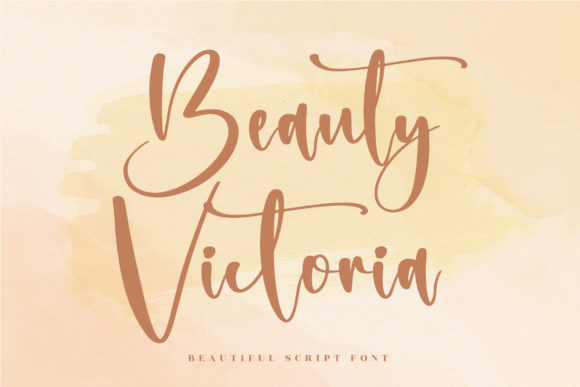 Beauty Victoria Script Font for Elegant Branding