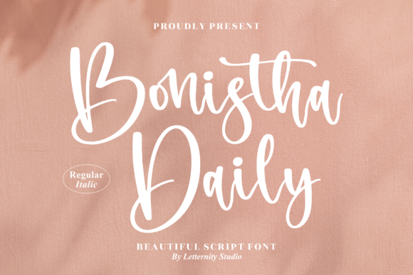 Bonistha Daily: The Script Handwritten Font for Authentic Brand Identity