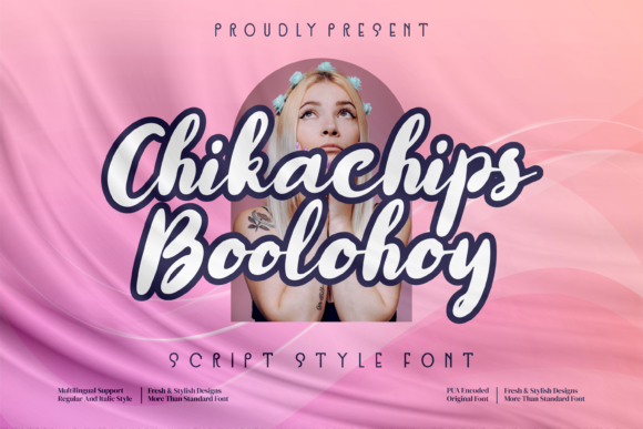 Chikachips Boolohoy Font for Creative Branding