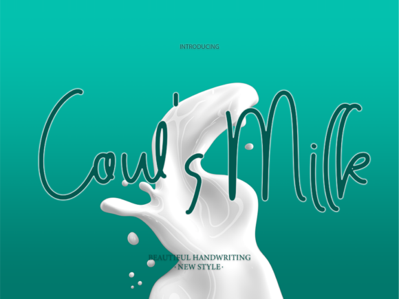 Cow s Milk: A Playful Script Handwritten Font for Editorial Design