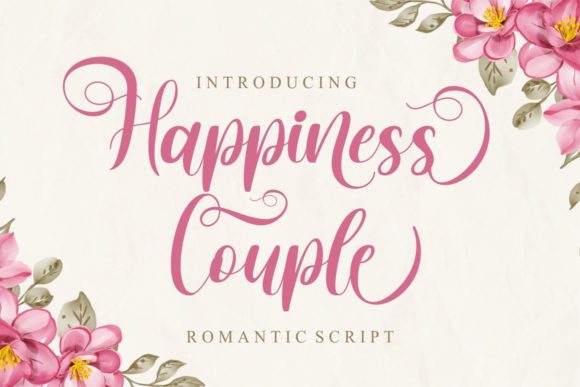 Happiness Couple Font for Elegant Handmade Creations