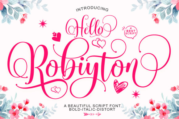 Hello Robiyton: An Elegant Script Font for Handmade Branding