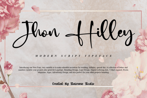 Jhon Hilley: The Elegant Script Typeface for Boutique Branding