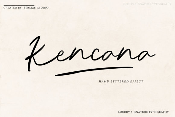 Kencana Script Font for Elegant Web Design