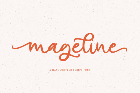 Mageline: A Vintage Script Font for Fashion Branding