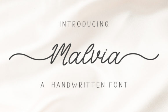 Malvia: A Vintage Script Font for Fashion and Editorial Campaigns