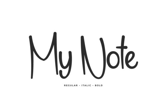 My Note Typeface: Elevating Editorial Design with Chic Script Handwritten Fonts