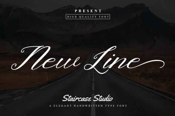 Newline Script Handwritten Font for Elegant Brand Identity