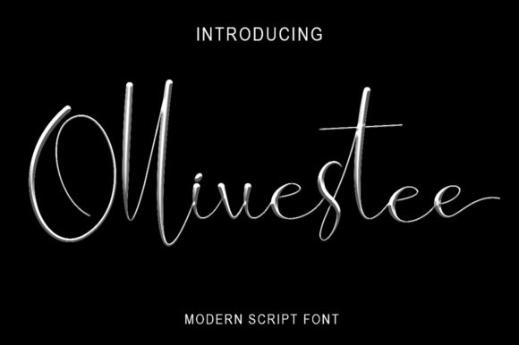 Ollivestee: A Modern Script Font for Elegant Craft Projects
