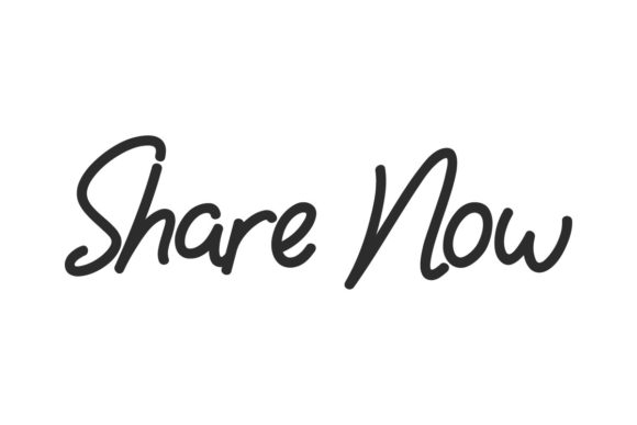 Share Now: A Magical Script Font for Elegant Digital Branding