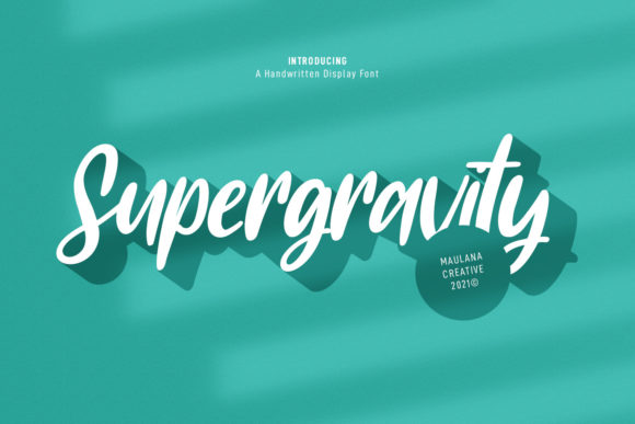 Supergravity: A Delicate Script Handwritten Font for Elegant Branding