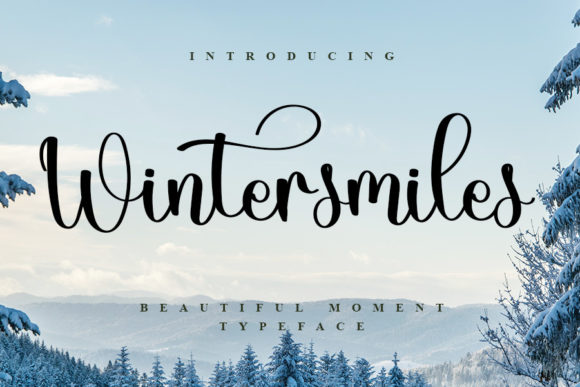 Wintersmiles: A Graceful Script Font for Editorial Design