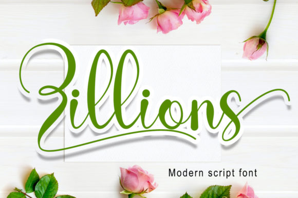 Zillions: A Distinct Graceful Script Font for Modern Web Design